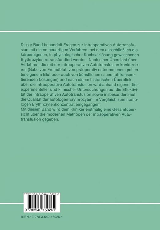 Produktbild: Intraoperative Autotransfusion