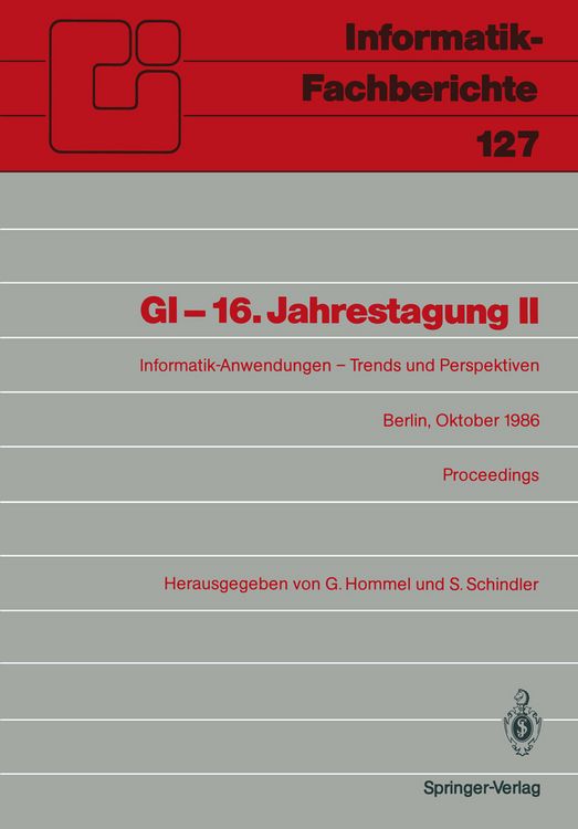 Produktbild: GI &mdash; 16. Jahrestagung II