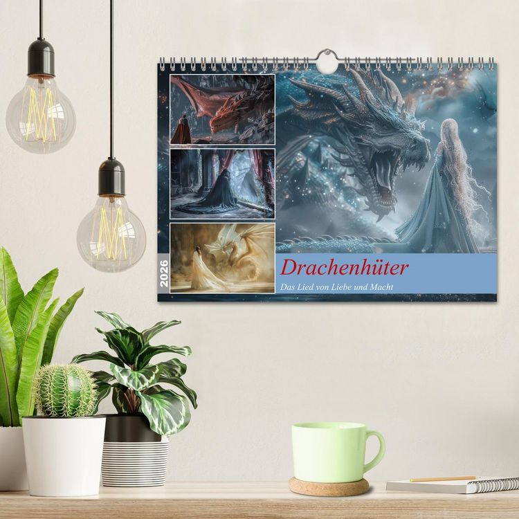 Produktbild: Drachenh&uuml;ter (Wandkalender 2026 DIN A4 quer), CALVENDO Monatskalender