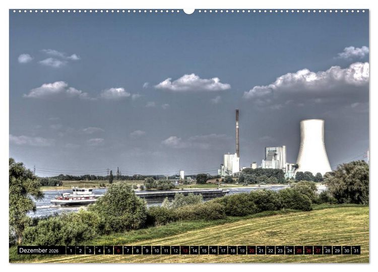 Produktbild: Duisburg am Rhein - R(h)einblicke (hochwertiger Premium Wandkalender 2026 DIN A2 quer), Kunstdruck in Hochglanz