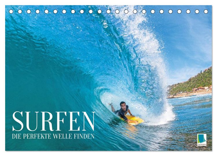 Produktbild: Surfen: Die perfekte Welle finden - Edition Funsport (Tischkalender 2026 DIN A5 quer), CALVENDO Monatskalender