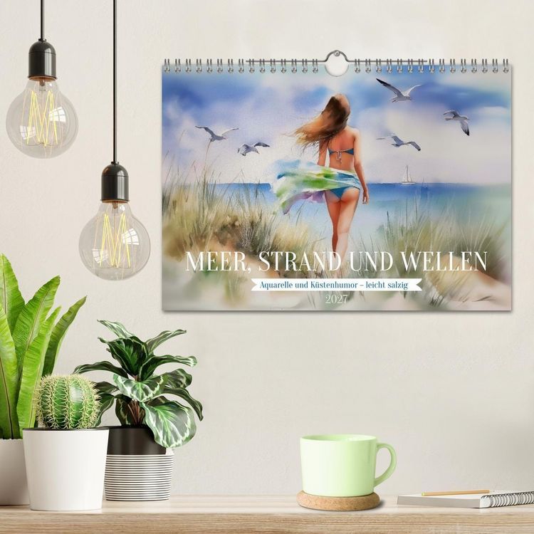 Produktbild: Meer, Strand und Wellen (Wandkalender 2027 DIN A4 quer), CALVENDO Monatskalender