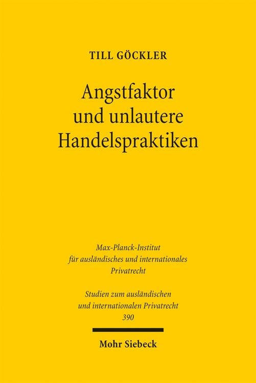Produktbild: Angstfaktor und unlautere Handelspraktiken