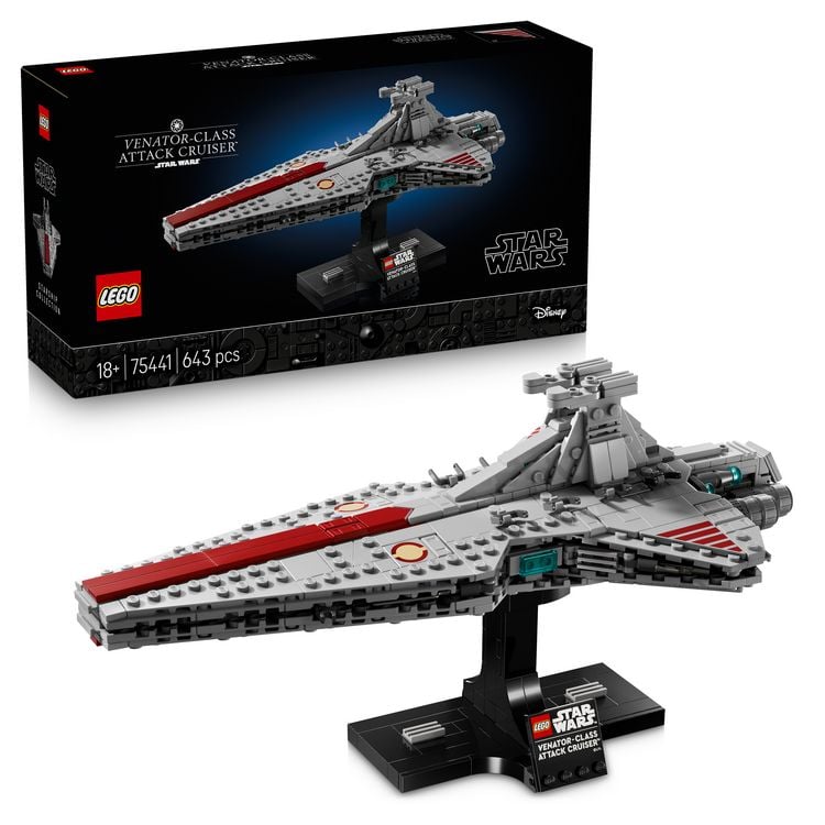 Produktbild: LEGO Star Wars 75441 Angriffskreuzer der Venator-Klasse, Raumschiff Deko