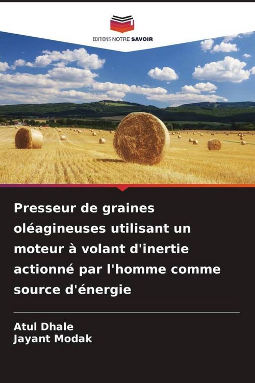 Produktbild: Presseur de graines ol&eacute;agineuses utilisant un moteur &agrave; volant d'inertie actionn&eacute; par l'homme comme source d'&eacute;nergie