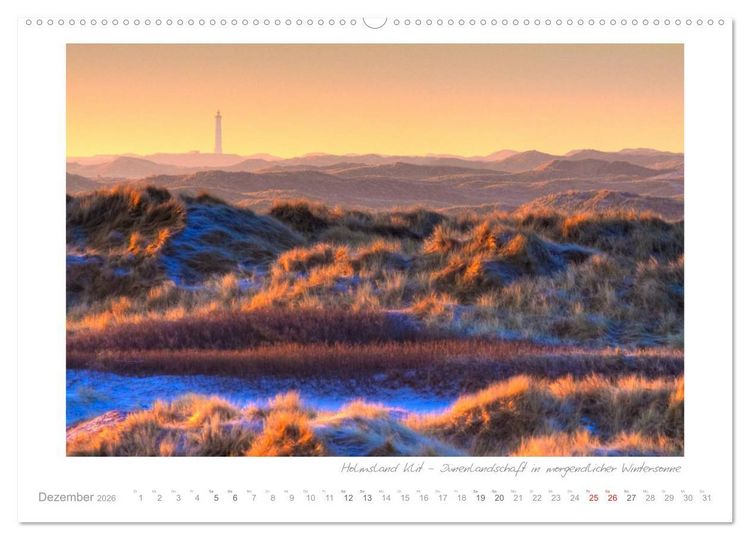 Produktbild: Sehnsucht D&auml;nemark - Danmark (Wandkalender 2026 DIN A2 quer), CALVENDO Monatskalender