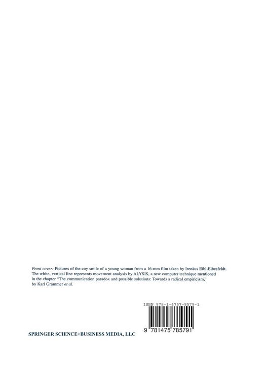 Produktbild: New Aspects of Human Ethology
