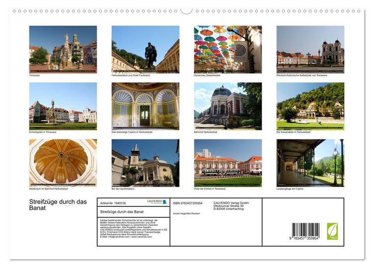 Produktbild: Streifz&uuml;ge durch das Banat (hochwertiger Premium Wandkalender 2026 DIN A2 quer), Kunstdruck in Hochglanz