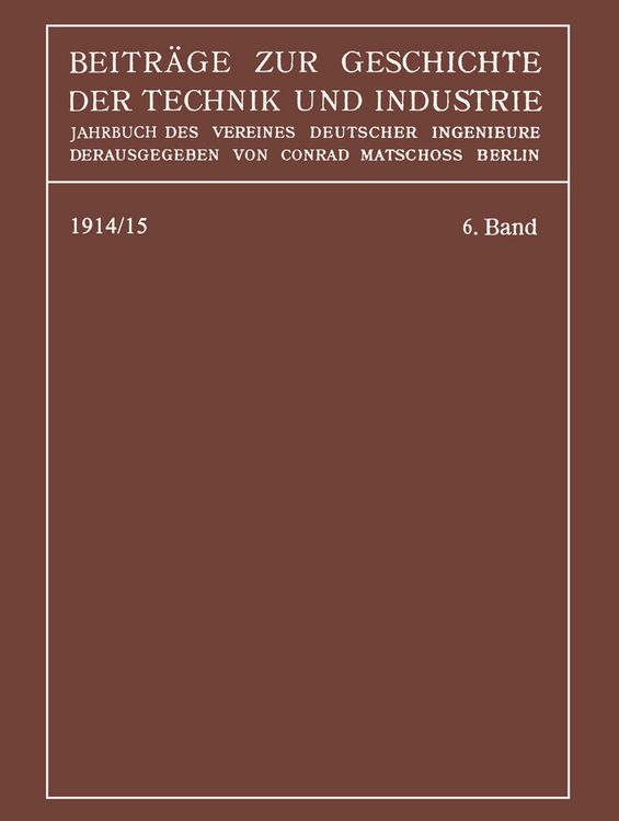 Produktbild: Beitr&auml;ge zur Geschichte der Technik und Industrie