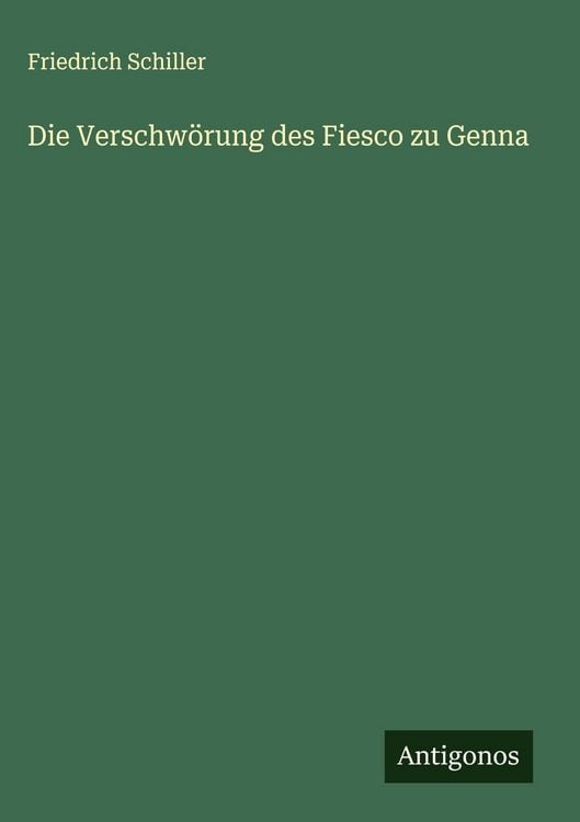 Produktbild: Die Verschw&ouml;rung des Fiesco zu Genna