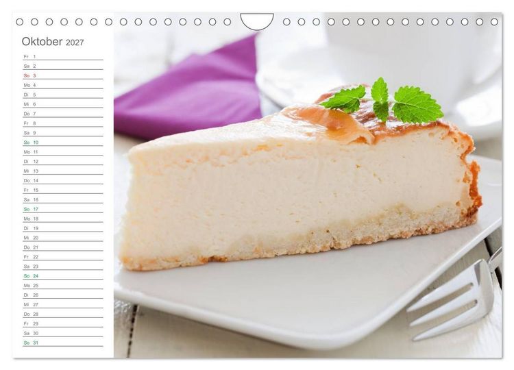 Produktbild: Mhhh... Kuchenzeit Mein K&uuml;chenplaner (Wandkalender 2027 DIN A4 quer), CALVENDO Monatskalender