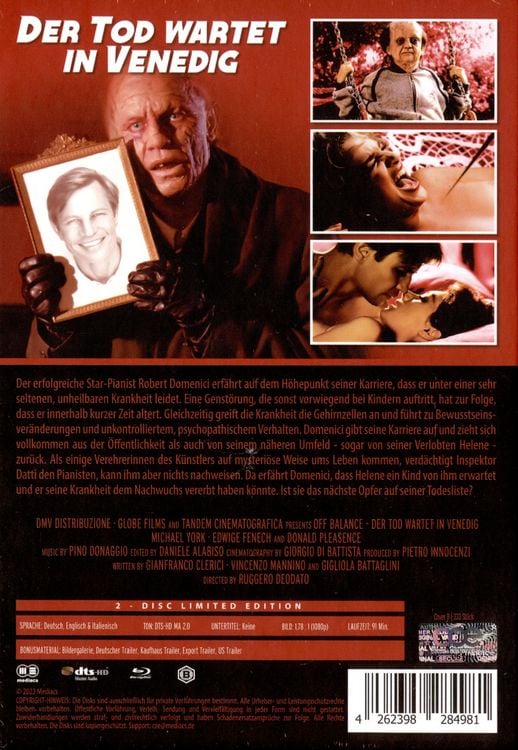 Produktbild: DER TOD WARTET IN VENEDIG - Mediabook - COVER B - limitiert auf 333 St&uuml;ck (Blu-ray+DVD)