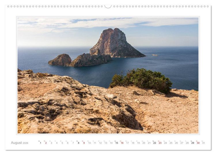 Produktbild: Ibiza und Formentera Impressionen (Wandkalender 2026 DIN A2 quer), CALVENDO Monatskalender