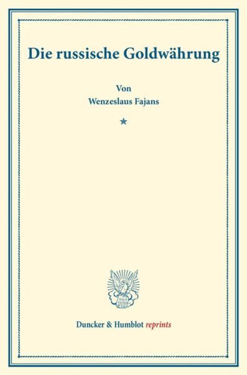 Produktbild: Die russische Goldw&auml;hrung.