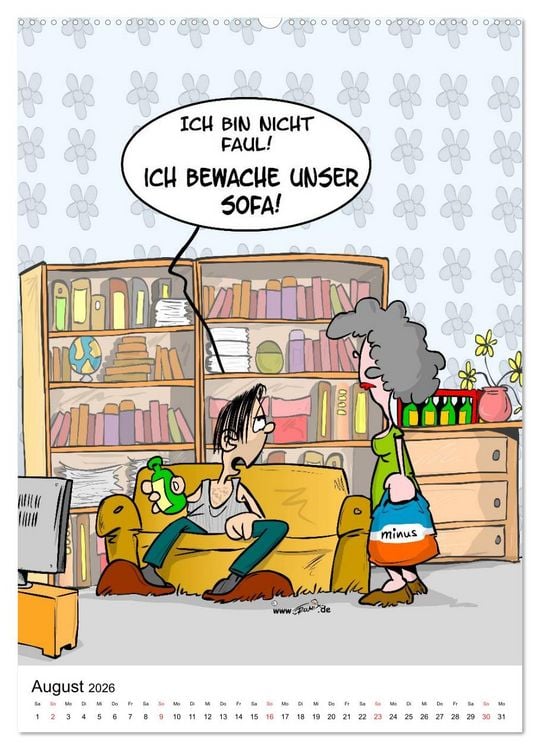 Produktbild: Trumix Cartoons - Nichts geht mehr (Wandkalender 2026 DIN A2 hoch), CALVENDO Monatskalender
