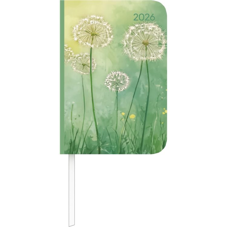 Produktbild: Lady Journal Mini Blowballs 2026- Taschen-Kalender 8x11,5 cm - Pusteblumen - Weekly - 144 Seiten - Notiz-Buch - Alpha Edition