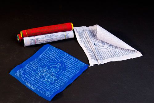 Produktbild: Tibetische Gebetsfahnen Medizin Buddha