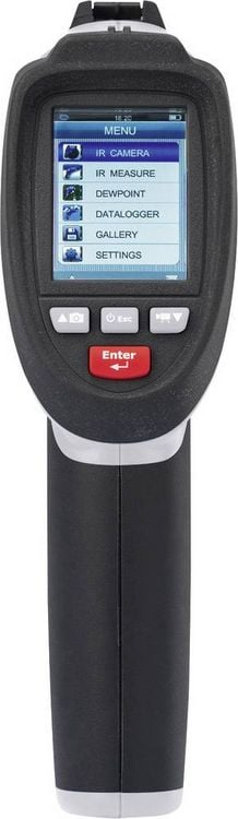 Produktbild: VOLTCRAFT IR-1600 CAM Infrarot-Thermometer Optik 50:1 -50 - +1600 &deg;C Pyrometer, Echtbildanzeige
