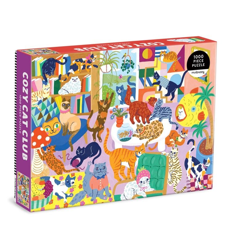 Produktbild: Cozy Cat Club 1000 Piece Family Puzzle