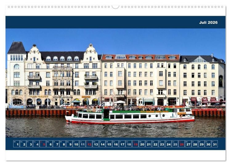 Produktbild: Berlin Fassade (hochwertiger Premium Wandkalender 2026 DIN A2 quer), Kunstdruck in Hochglanz