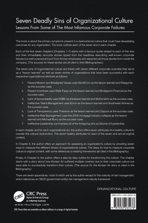 Produktbild: Seven Deadly Sins of Organizational Culture