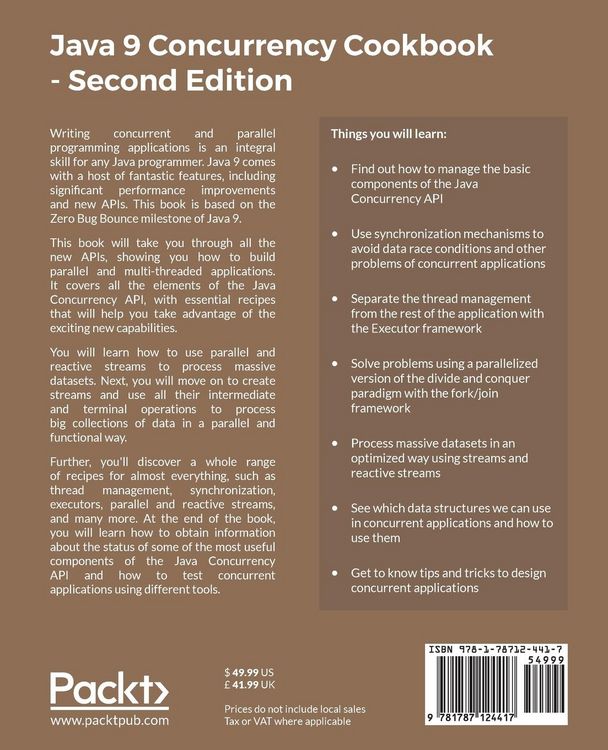 Produktbild: Java 9 Concurrency Cookbook, Second Edition