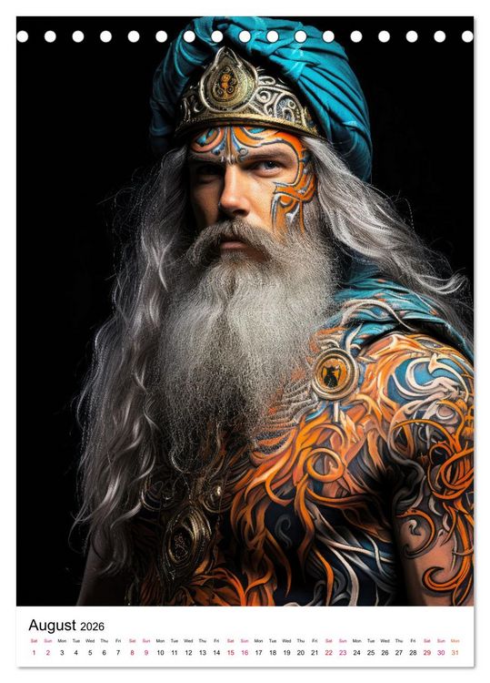Produktbild: Tattoo Tales (Desk Calendar 2026 DIN A5 portrait), CALVENDO 12 Month DeskCalendar