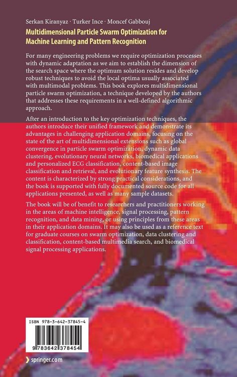 Produktbild: Multidimensional Particle Swarm Optimization for Machine Learning and Pattern Recognition
