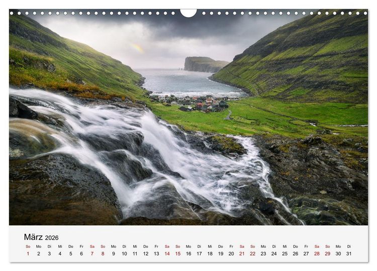 Produktbild: Naturschauspiel Wasserfall: Europas flie&szlig;ende Kunstwerke (Wandkalender 2026 DIN A3 quer), CALVENDO Monatskalender