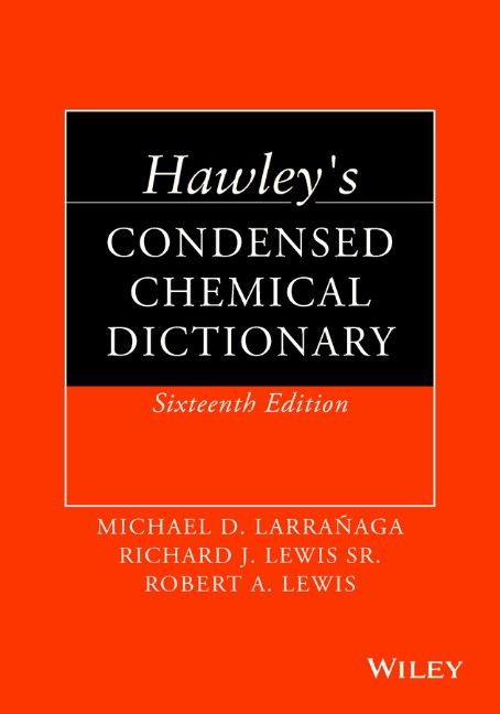 Produktbild: Hawley's Condensed Chemical Dictionary