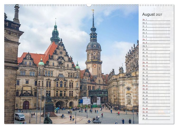 Produktbild: Dresden an der Elbe - Der Planer (hochwertiger Premium Wandkalender 2027 DIN A2 quer), Kunstdruck in Hochglanz