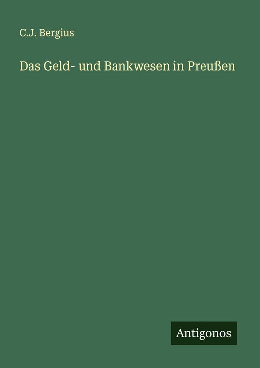 Produktbild: Das Geld- und Bankwesen in Preu&szlig;en
