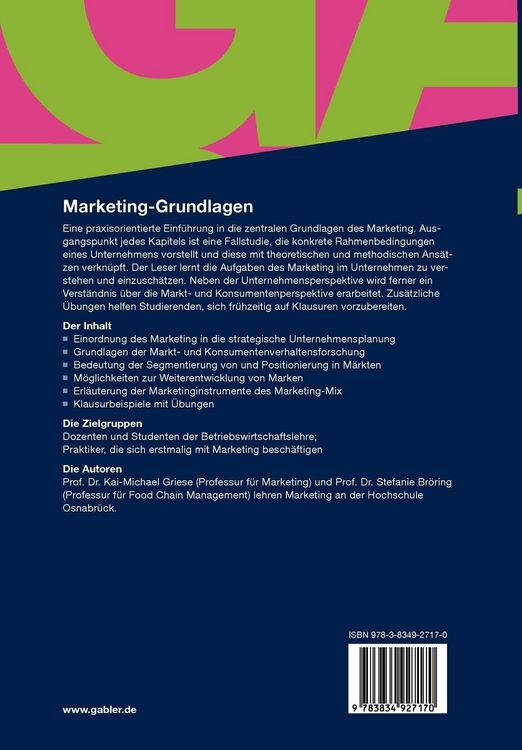 Produktbild: Marketing-Grundlagen