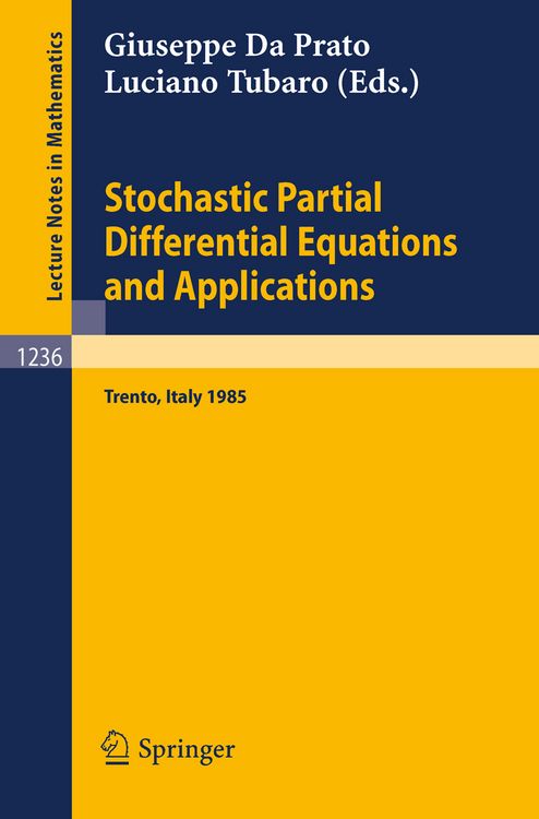 Produktbild: Stochastic Partial Differential Equations and Applications