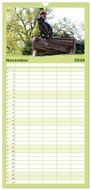 Produktbild: Familienplaner 2026 - Die Buschreiter mit 5 Spalten (Wandkalender, 21 x 45 cm) CALVENDO