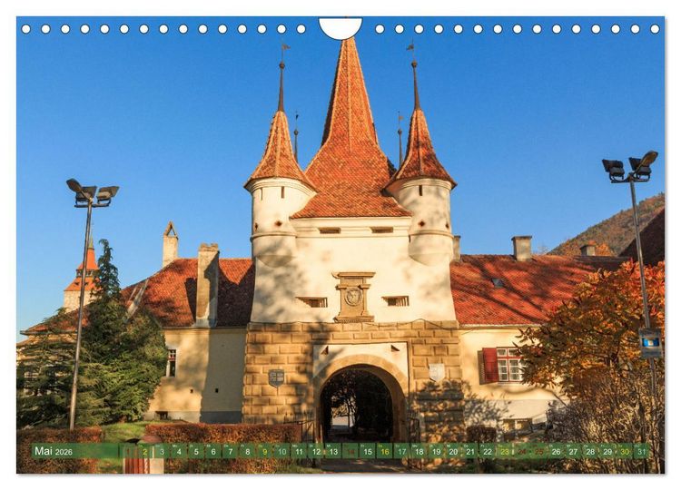 Produktbild: Zauberhaftes Brasov - Das Juwel Siebenb&uuml;rgens imitten der Karpaten (Wandkalender 2026 DIN A4 quer), CALVENDO Monatskalender