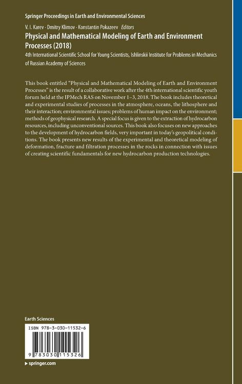 Produktbild: Physical and Mathematical Modeling of Earth and Environment Processes (2018)