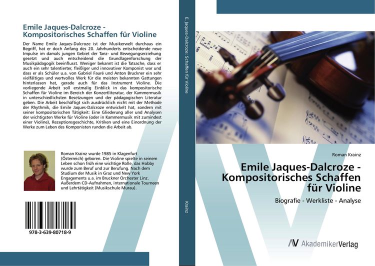 Produktbild: Emile Jaques-Dalcroze - Kompositorisches Schaffen f&uuml;r Violine