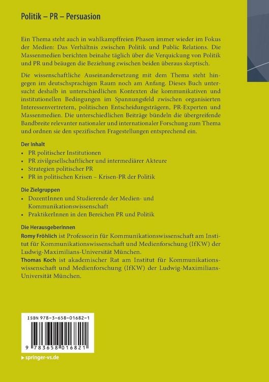 Produktbild: Politik - PR - Persuasion