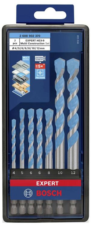 Produktbild: Bosch Accessories 2608902370 2608902370 Mehrzweckbohrer-Set 4 mm, 5 mm, 6mm 1St.