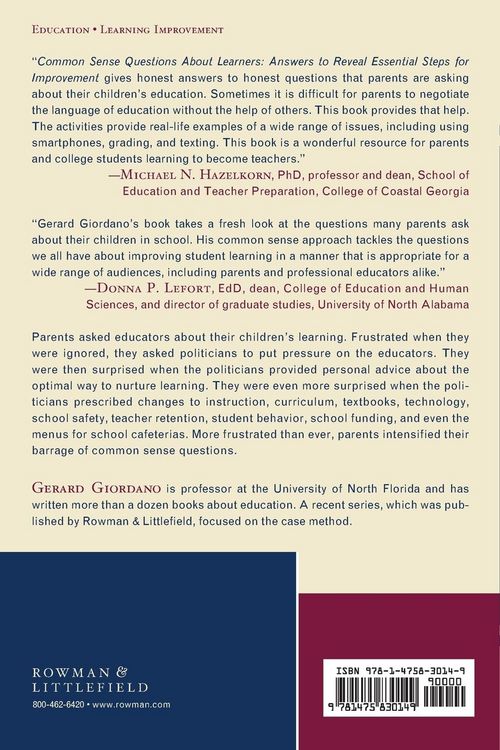 Produktbild: Common Sense Questions About Learners