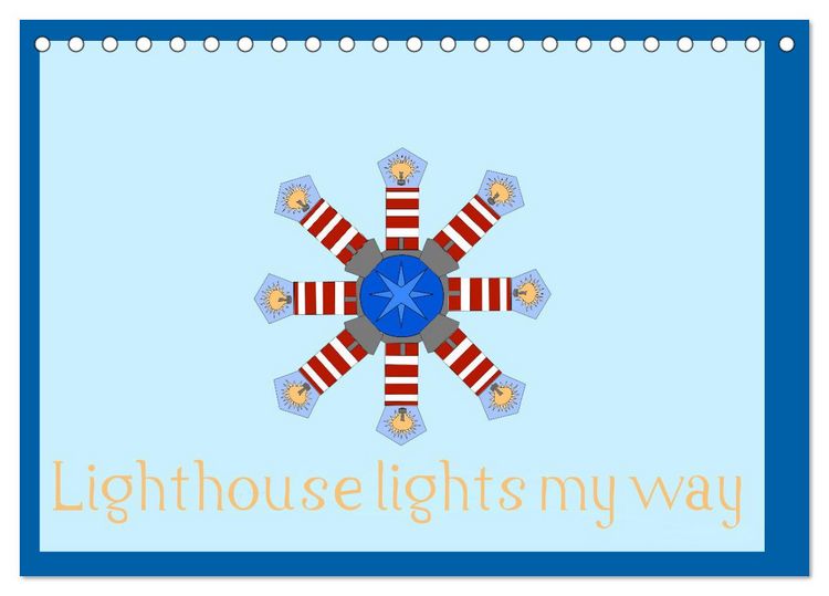 Produktbild: Lighthouse lights my way (Desk Calendar 2026 DIN A5 landscape), CALVENDO 12 Month DeskCalendar