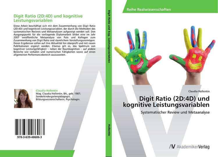 Produktbild: Digit Ratio (2D:4D) und kognitive Leistungsvariablen