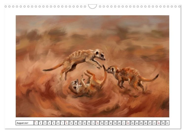 Produktbild: Erdm&auml;nnchen - Ein Tag vor dem Bau (Wandkalender 2027 DIN A3 quer), CALVENDO Monatskalender
