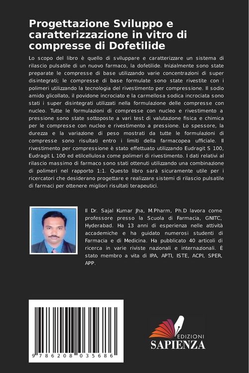 Produktbild: Progettazione Sviluppo e caratterizzazione in vitro di compresse di Dofetilide