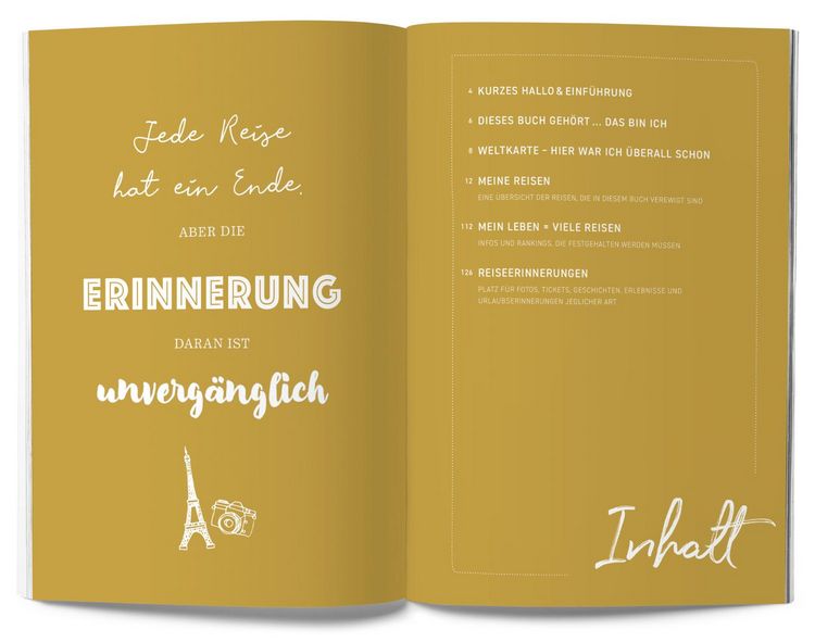 Produktbild: GuideMe Reisetagebuch Travel Memories „Meine Reisen“