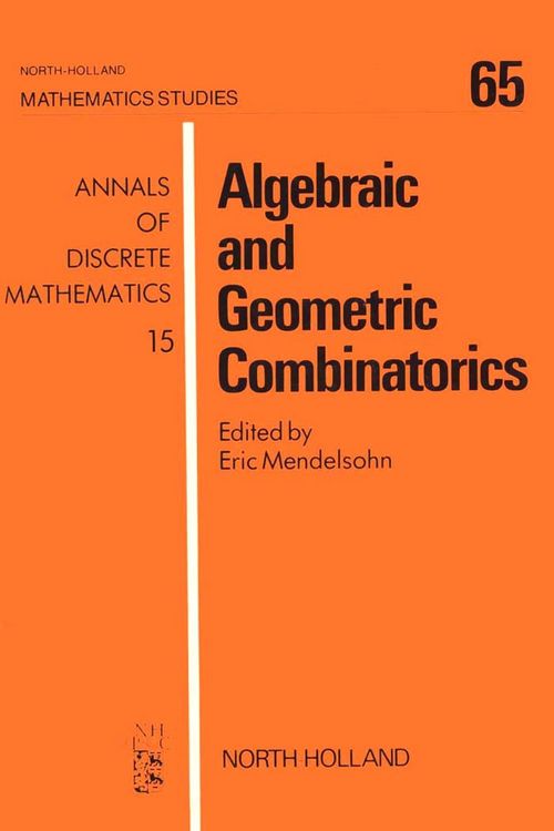 Produktbild: Algebraic and Geometric Combinatorics