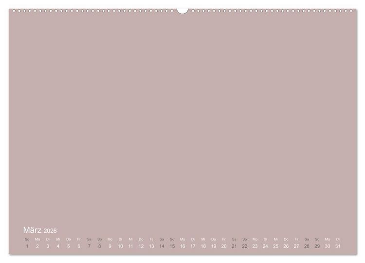 Produktbild: DIY Bastel-Kalender -Erdige Pastell Farben- Zum Selbstgestalten (Wandkalender 2026 DIN A2 quer), CALVENDO Monatskalender