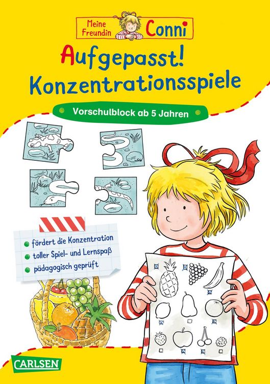 Produktbild: Conni Gelbe Reihe (Besch&auml;ftigungsbuch): Aufgepasst! Konzentrationsspiele