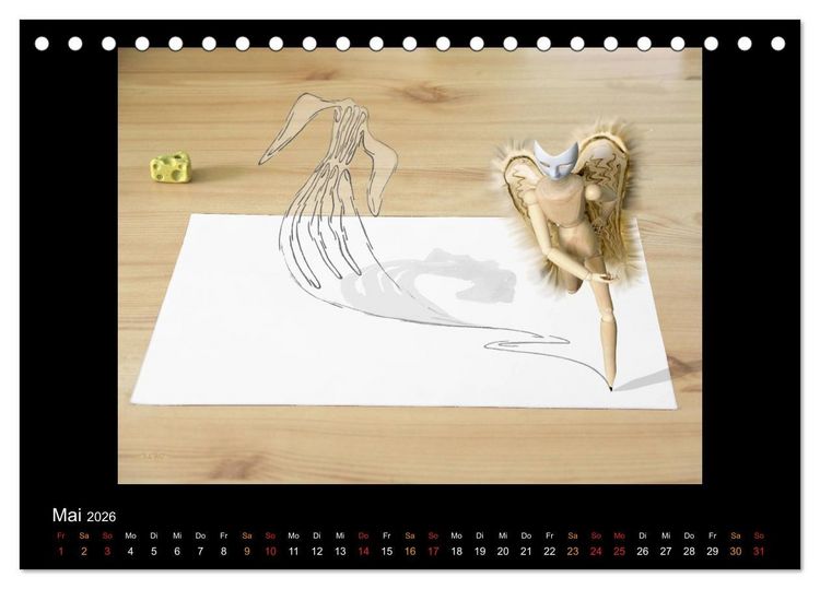 Produktbild: optische T&auml;uschungen 2026 (Tischkalender 2026 DIN A5 quer), CALVENDO Monatskalender